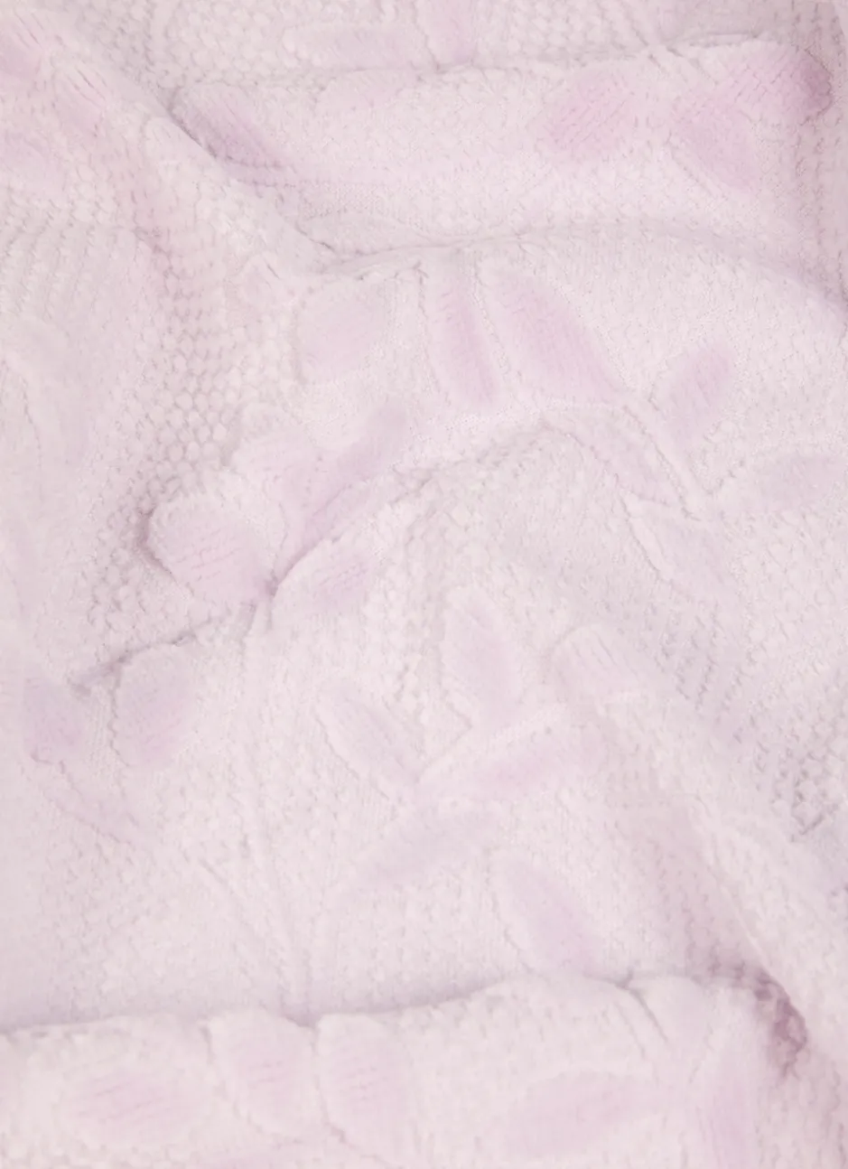 DRAP DE DOUCHE JACQUARD UNI ROSE