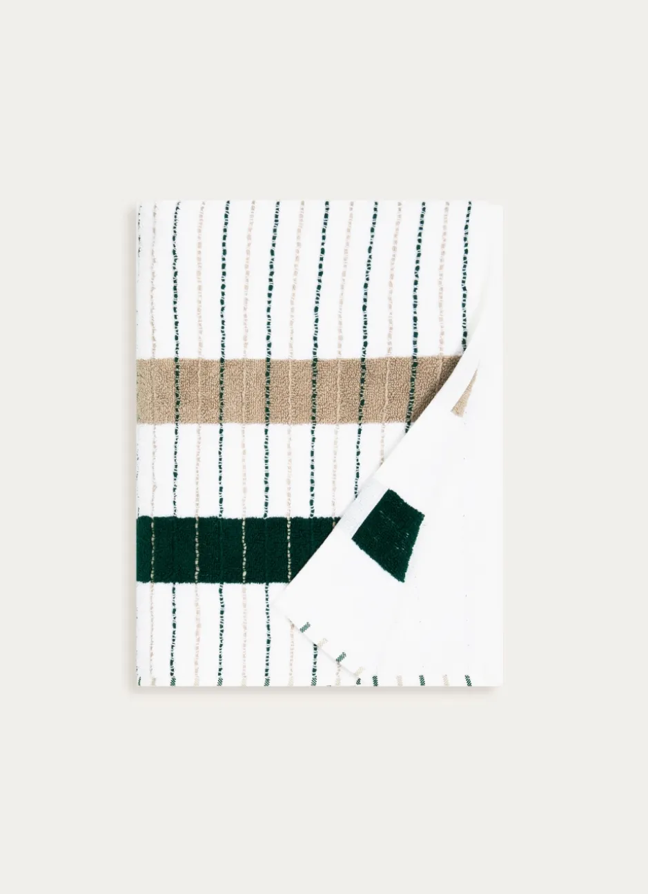 DRAP DE DOUCHE À RAYURES CÉLESTINE MULTICOLORE
