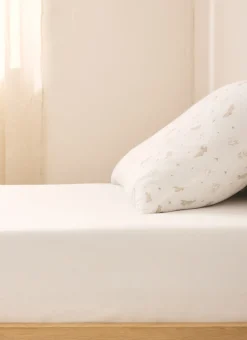 DRAP HOUSSE BÉBÉ EN JERSEY DE COTON BIO ÉCRU