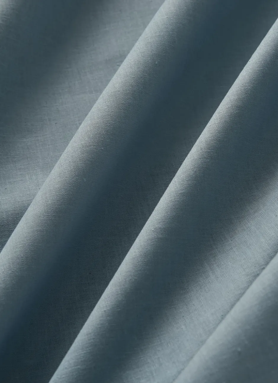 DRAP HOUSSE EN COTON BLEU ORAGE