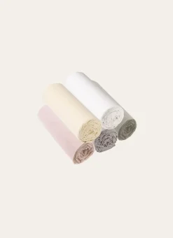DRAP HOUSSE EN COTON POUR 2 LITS JUMEAUX TAUPE CLAIR