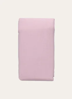 DRAP HOUSSE EN COTON ROSE CLAIR