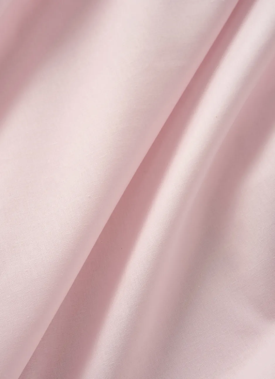 DRAP HOUSSE EN COTON ROSE CLAIR