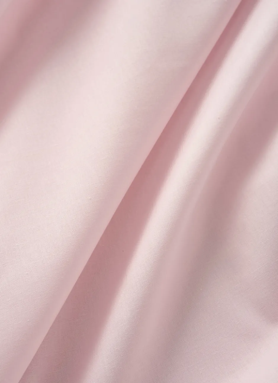 DRAP HOUSSE EN COTON ROSE CLAIR
