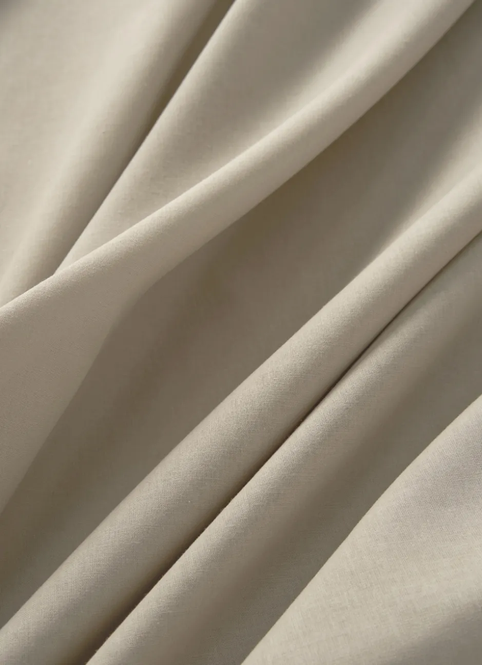 DRAP HOUSSE EN COTON TAUPE