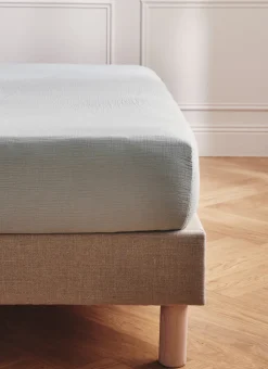 DRAP HOUSSE EN DOUBLE GAZE MOUSSE
