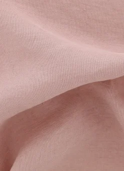DRAP HOUSSE EN LIN LAVÉ UNI 165GR ROSE