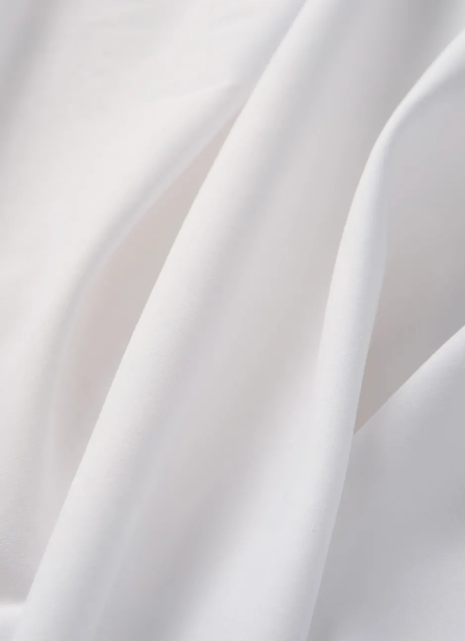 DRAP HOUSSE UNI EN COTON GRAND BONNET 32CM BLANC