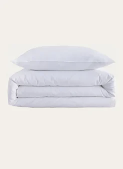 DRAP HOUSSE UNI EN COTON LAVÉ BIO BLANC