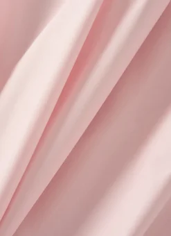 DRAP HOUSSE UNI EN PERCALE DE COTON ROSE PÉTALE