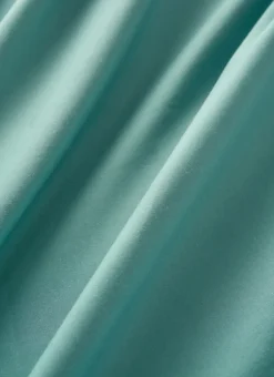 DRAP HOUSSE UNI EN PERCALE DE COTON BLEU MINÉRAL