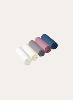 DRAP HOUSSE UNI EN SATIN DE COTON IVOIRE