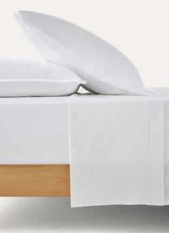 DRAP PLAT EN PERCALE RAPHAELLE BLANC