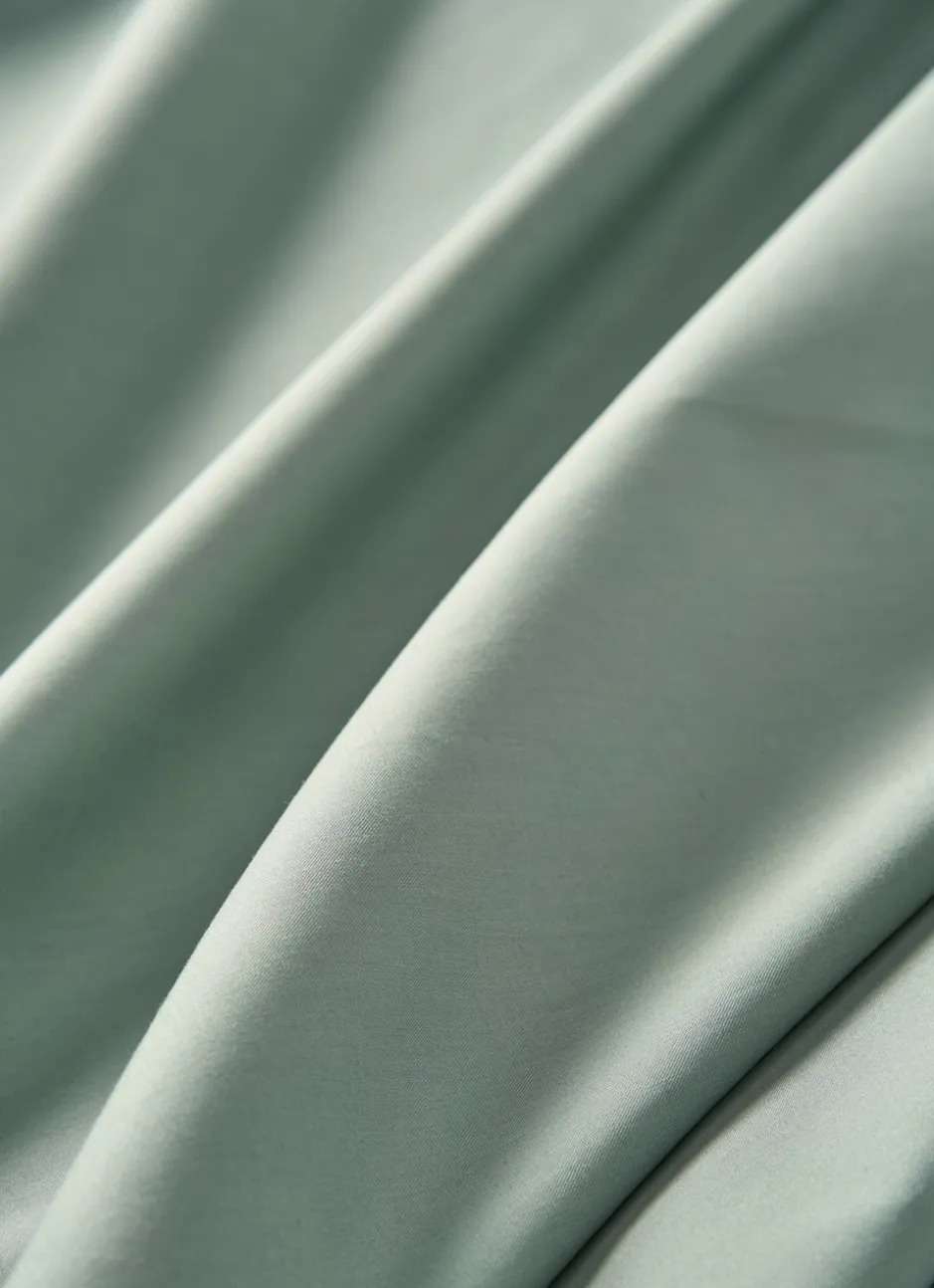 DRAP PLAT UNI EN PERCALE DE COTON vert