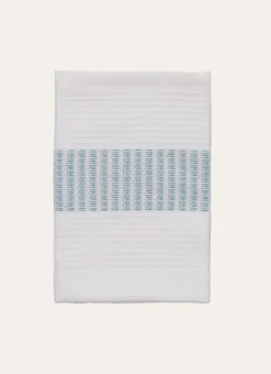 ESSUIE-MAINS EN ÉPONGE AVEC TISSAGE COLORÉ TURQUOISE