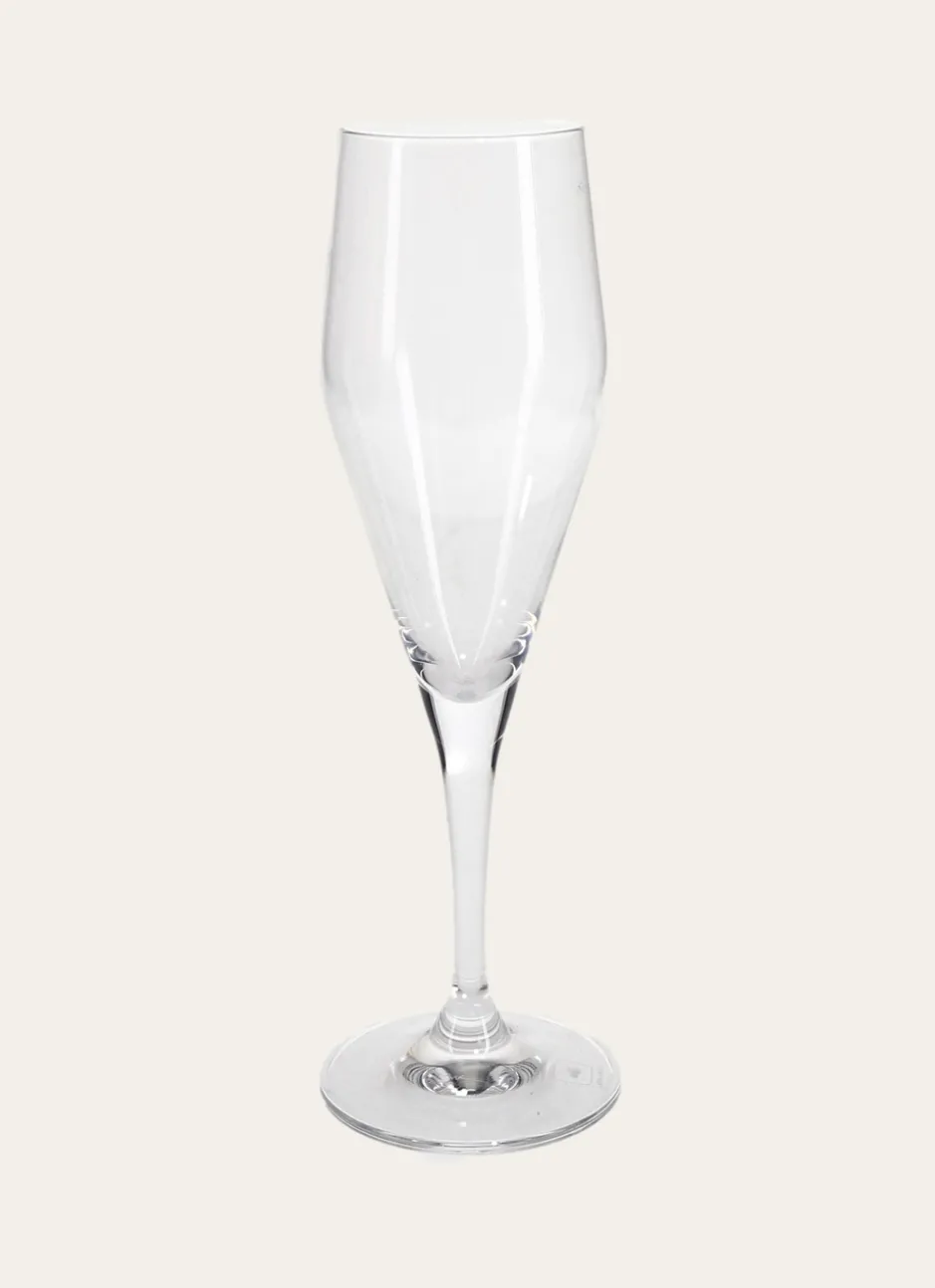 FLUTE EN CRISTALLIN TRANSPARENT