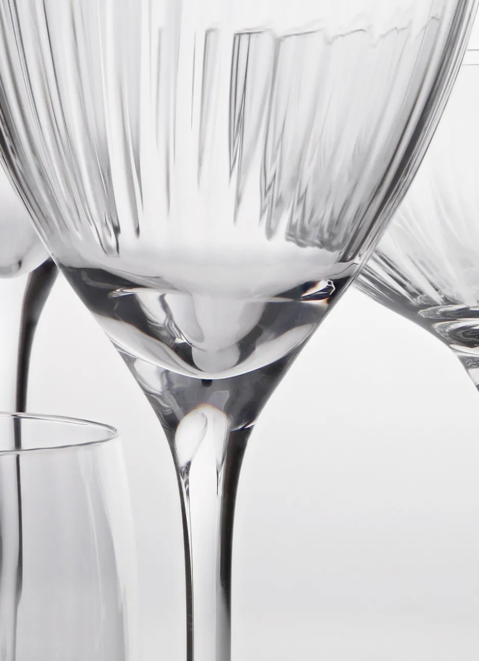 FLUTE EN VERRE TRANSPARENT