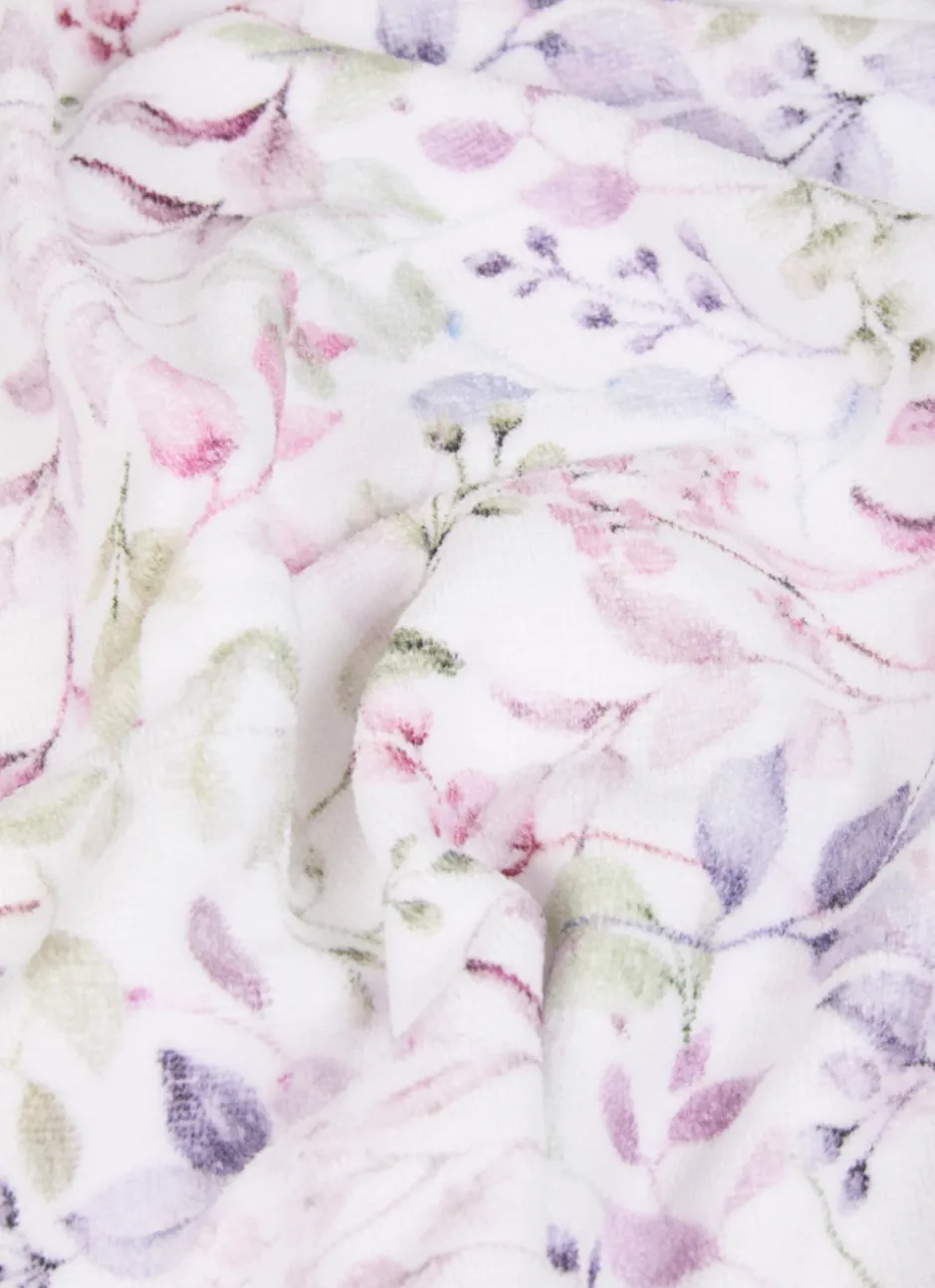 GANT DE TOILETTE EN VELOURS IMPRIMÉ MULTICOLORE