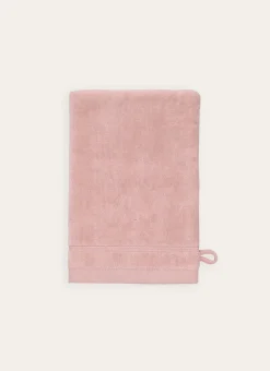 GANT DE TOILETTE UNI EN COTON 500GR ROSE/BLANC