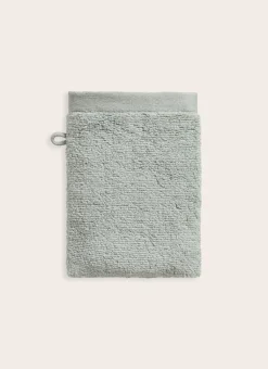GANT DE TOILETTE UNI EN COTON MOELLEUX 550GR VERT TILLEUL