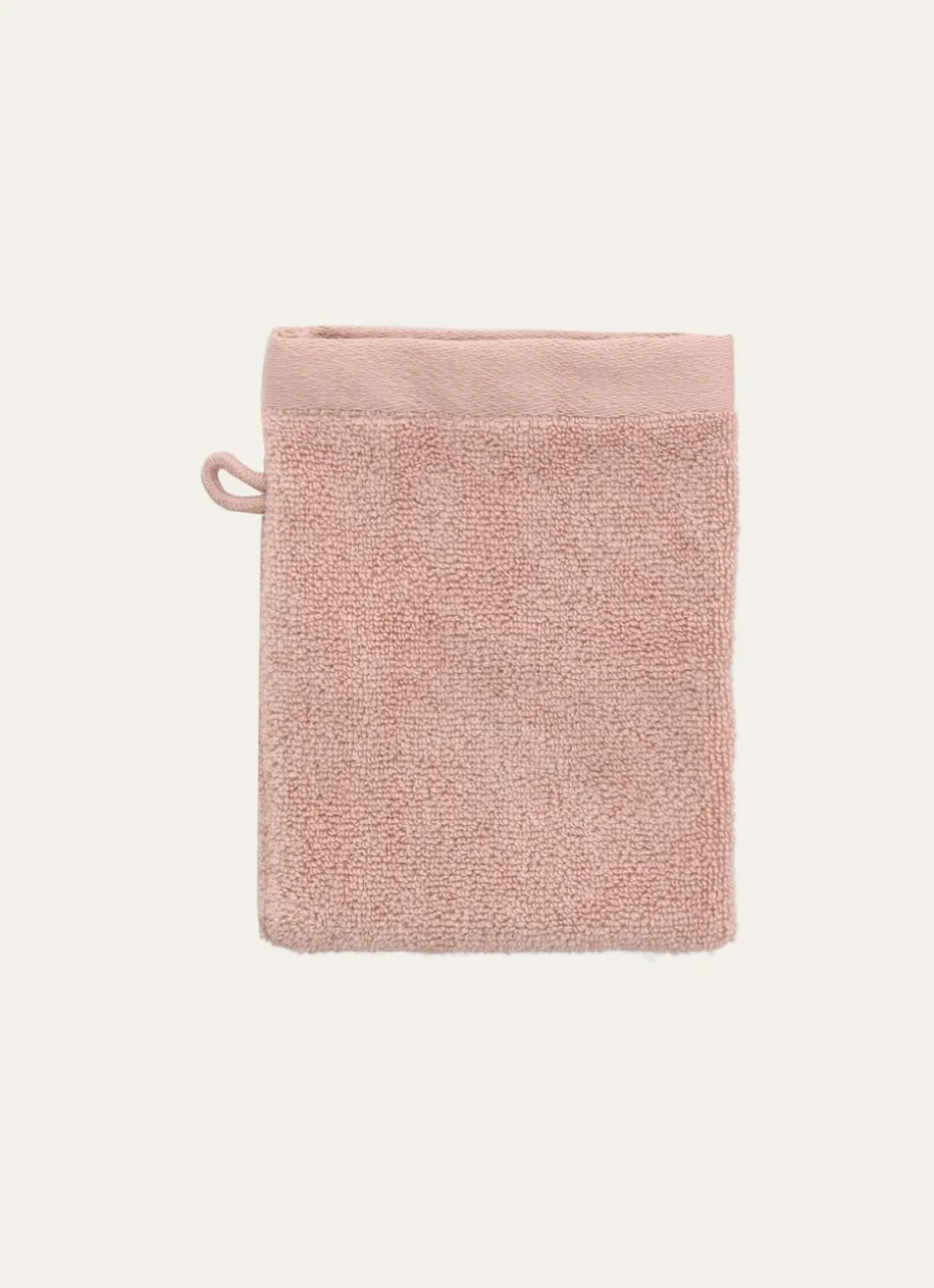 GANT DE TOILETTE UNI EN COTON MOELLEUX 550GR ROSE