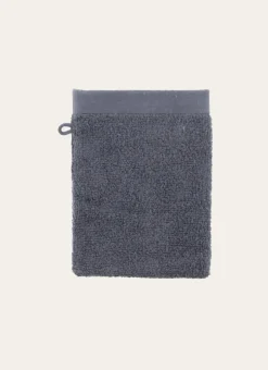 GANT DE TOILETTE UNI EN COTON MOELLEUX 550GR CARBONE