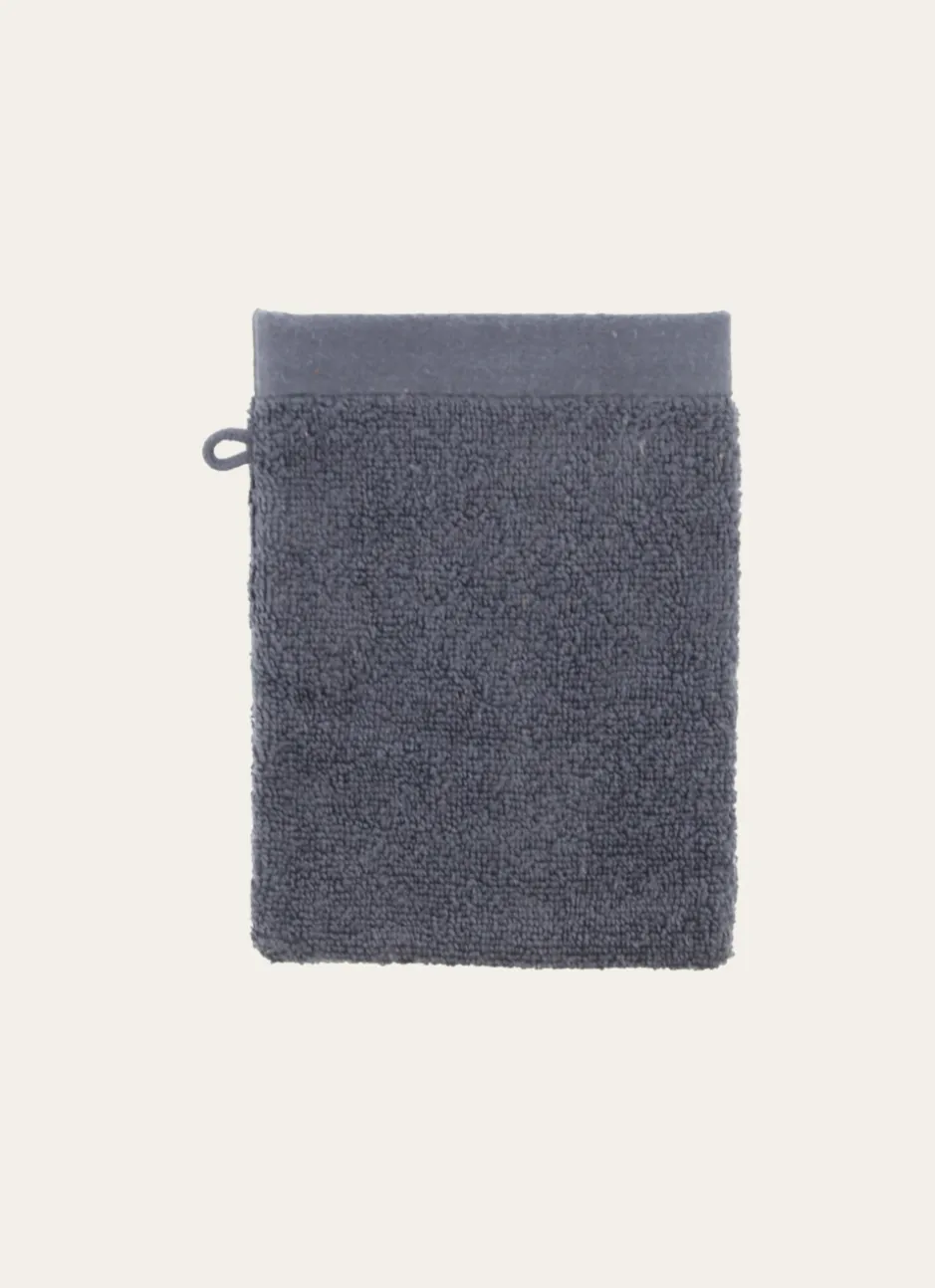 GANT DE TOILETTE UNI EN COTON MOELLEUX 550GR CARBONE