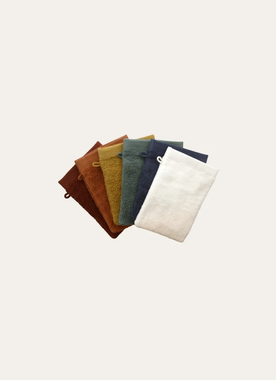 GANT DE TOILETTE UNI EN COTON MOELLEUX 550GR vert