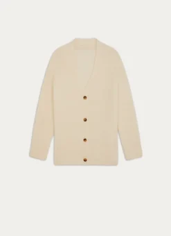GILET EN TRICOT ECRU