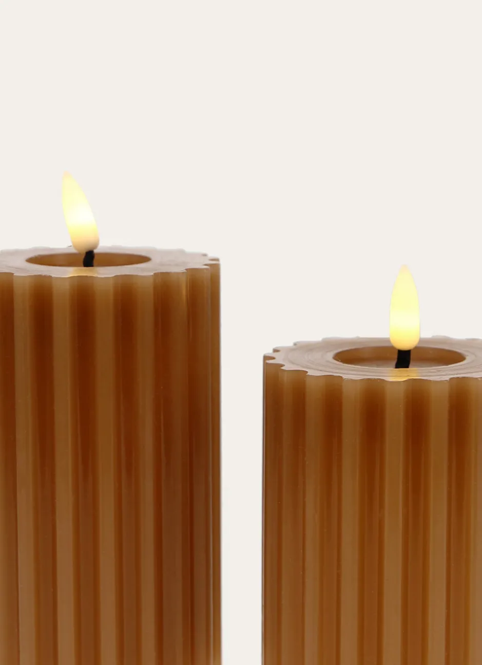 GRANDE BOUGIE EN CIRE CARAMEL