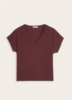 HAUT DE PYJAMA BORDEAUX