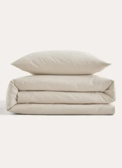 HOUSSE DE COUETTE EN FLANELLE COCON IVOIRE