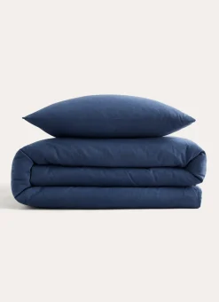 HOUSSE DE COUETTE EN FLANELLE COCON INDIGO