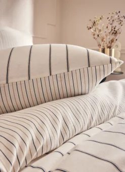 HOUSSE DE COUETTE EN FLANELLE CHARLES ÉCRU