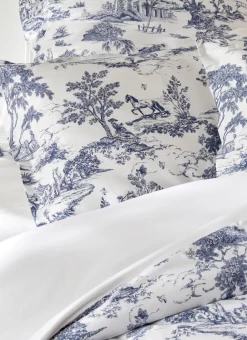 HOUSSE DE COUETTE EN SATIN DE COTON HÉLOÏSE ARDOISE