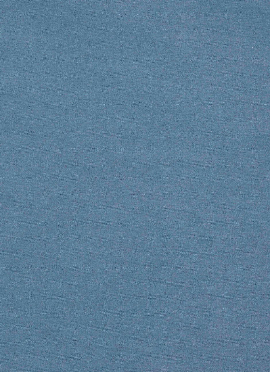 HOUSSE DE COUETTE UNIE EN COTON LAVÉ BIO GRIS BLEU