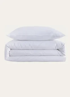 HOUSSE DE COUETTE UNIE EN COTON LAVÉ BIO BLANC