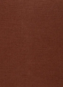 HOUSSE DE COUSSIN EN LIN LAVÉ MARRON