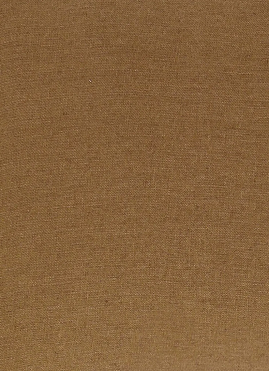 HOUSSE DE COUSSIN EN LIN LAVÉ MARRON