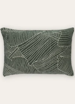 HOUSSE DE COUSSIN JACQUARD CHENILLE vert