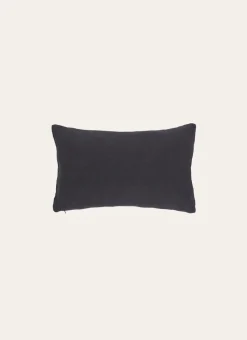 HOUSSE DE COUSSIN RECTANGULAIRE EN LIN LAVÉ Noir