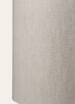 LAMPADAIRE PIED EN BOIS TRAVAILLÉ BOIS BEIGE/ IVOIRE