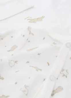 LAPIN SET GRENOUILLÈRE ET BODY ÉCRU