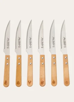 LOT DE 6 COUTEAUX GRILL - UN NOËL À LA FRANÇAISE NATUREL