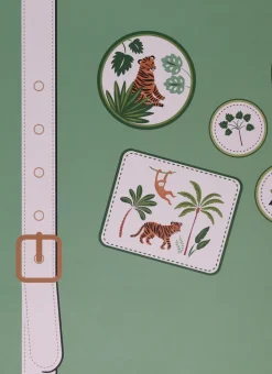 MALLE EN CARTON JUNGLE MULTICOLORE