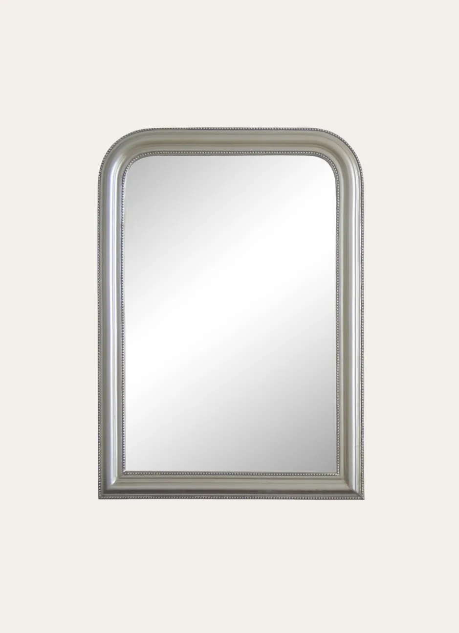 MIROIR FANTAISIE PERLÉ ARGENT