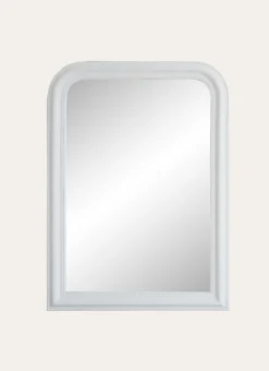 MIROIR FANTAISIE PERLÉ BLANC
