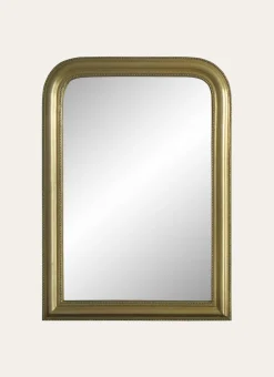MIROIR FANTAISIE PERLÉ OR