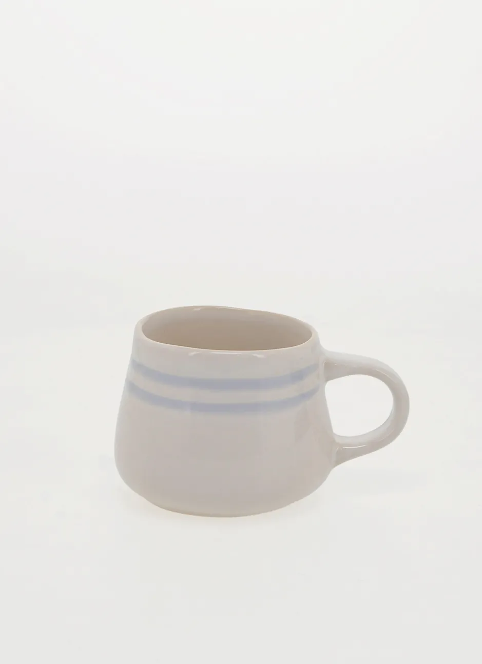 MUG EN GRÈS CIEL CRÈME / BLEU