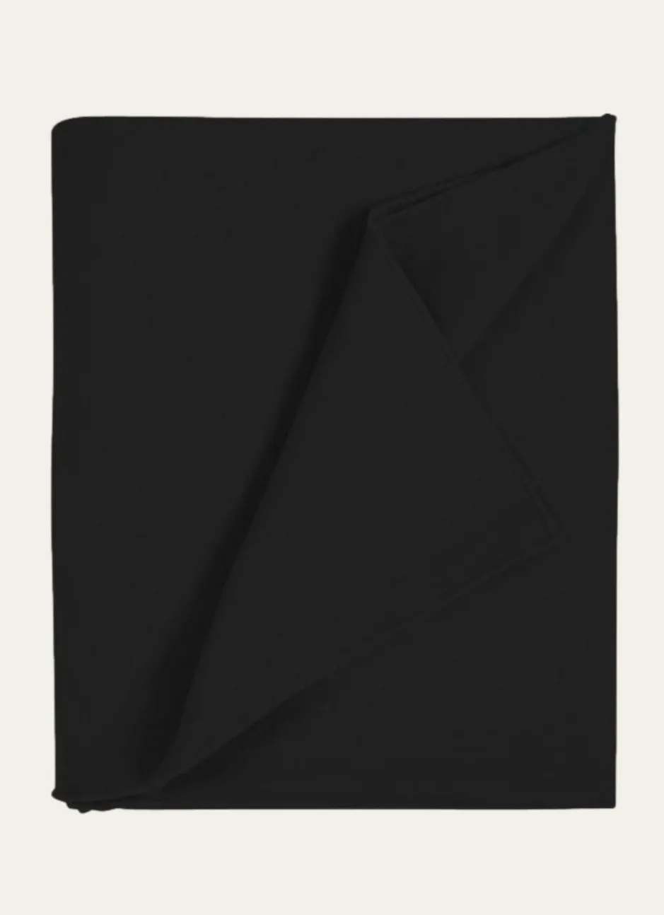 NAPPE COTON ET LIN FINITION BOURDON GRAND FORMAT NOIR
